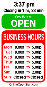 Business Hours for Burroughs%20Hardwoods%20